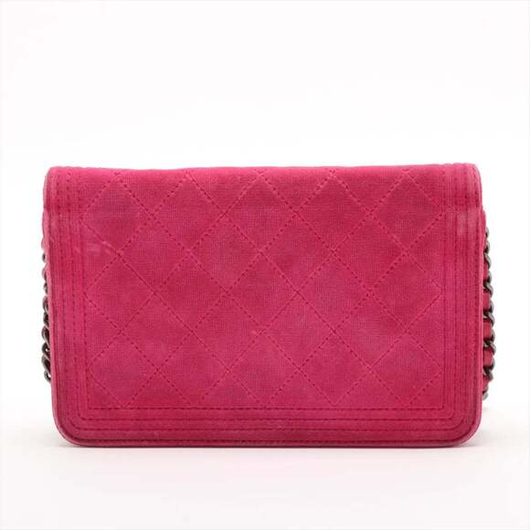 Chanel Boy Velour Chain Wallet Shoulder Bag for Women - Picture 2 of 15